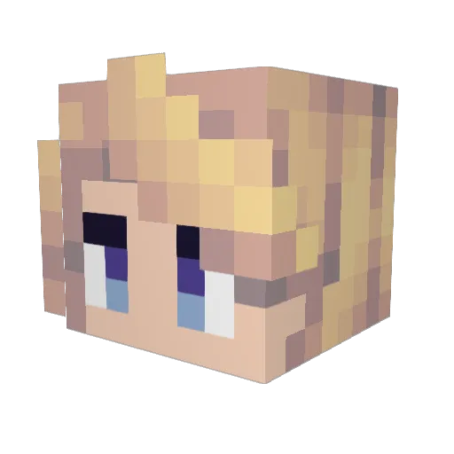 YourAl Minecraft avatar head, 3D render