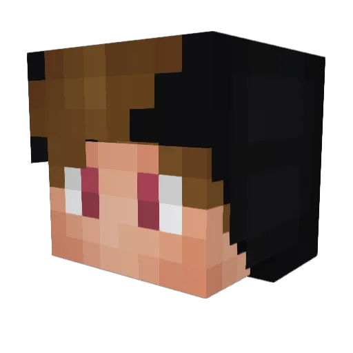 YourAlive Minecraft avatar head, 3D render