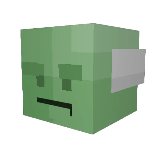 YourAllBad Minecraft avatar head, 3D render