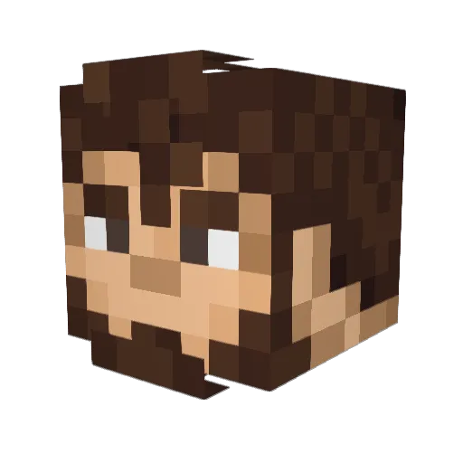YourAverageAsian Minecraft avatar head, 3D render