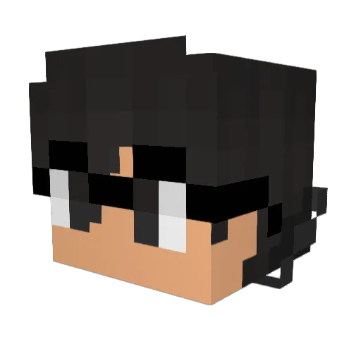 YourAverageGuy7 Minecraft avatar head, 3D render
