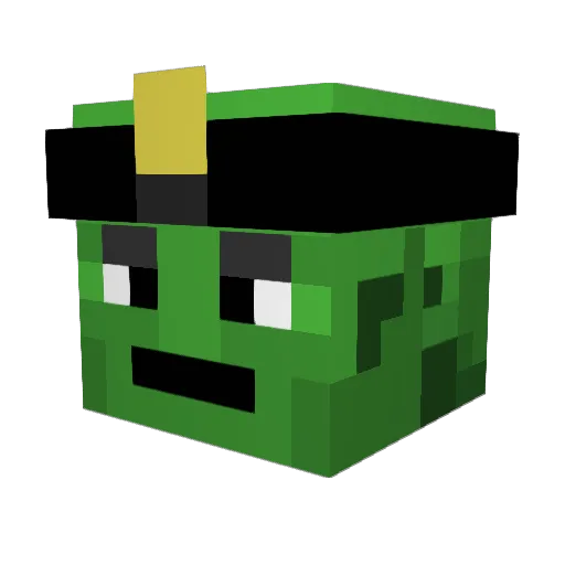 YourBestMedic Minecraft avatar head, 3D render
