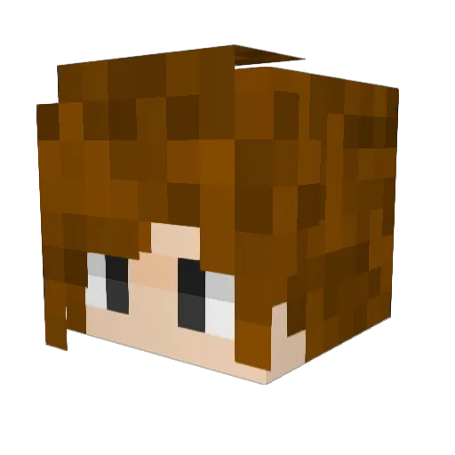 YourBoiNiko Minecraft avatar head, 3D render