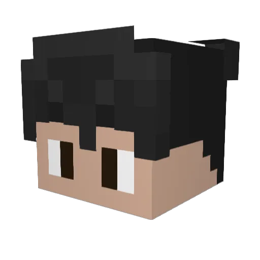 YourBoiWezza Minecraft avatar head, 3D render