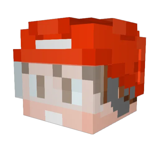 Minecraft-Avatar von YourBoyBean11: Kopf als 3D-Render