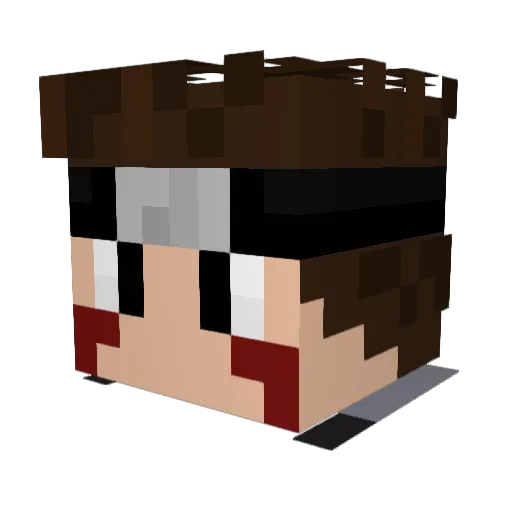 YourBoyDoogle Minecraft avatar head, 3D render