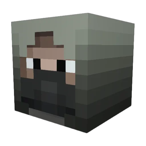 YourBoyReckless Minecraft avatar head, 3D render