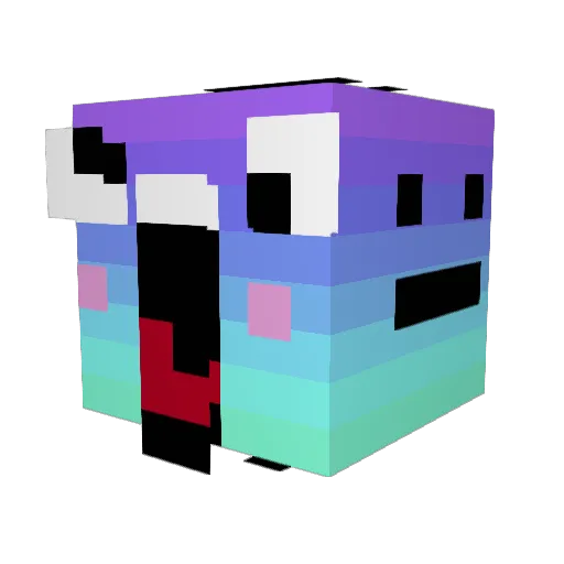 YourDad101 Minecraft avatar head, 3D render