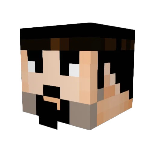 YourFavSpartan Minecraft avatar head, 3D render