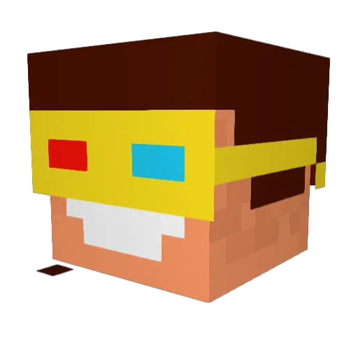 YourFavoriteBruh Minecraft avatar head, 3D render