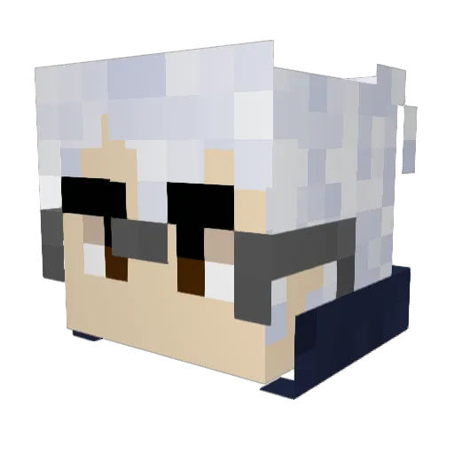 YourFavouriteDM Minecraft avatar head, 3D render