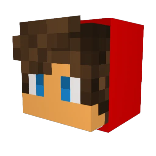 YourFavvWalti Minecraft avatar head, 3D render