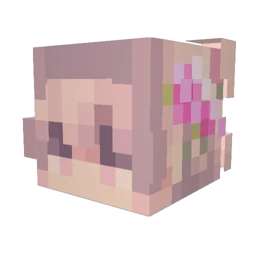 YourFemboyTrly Minecraft avatar head, 3D render
