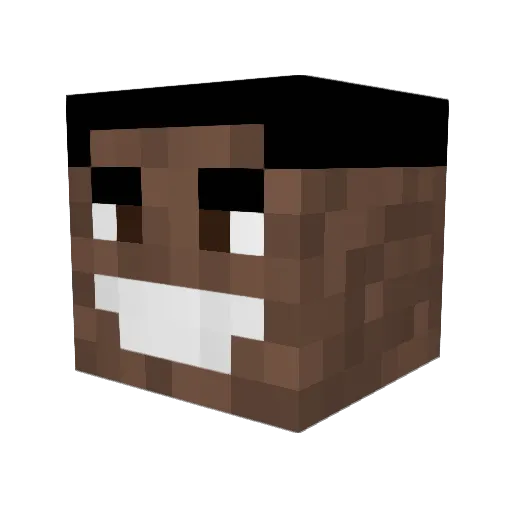 YourFloormat Minecraft avatar head, 3D render