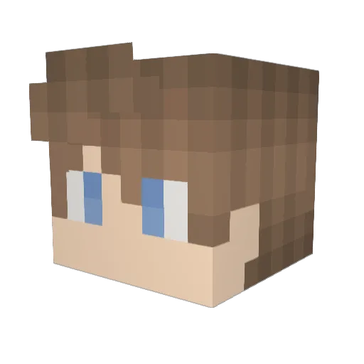 YourFutureSalad Minecraft avatar head, 3D render