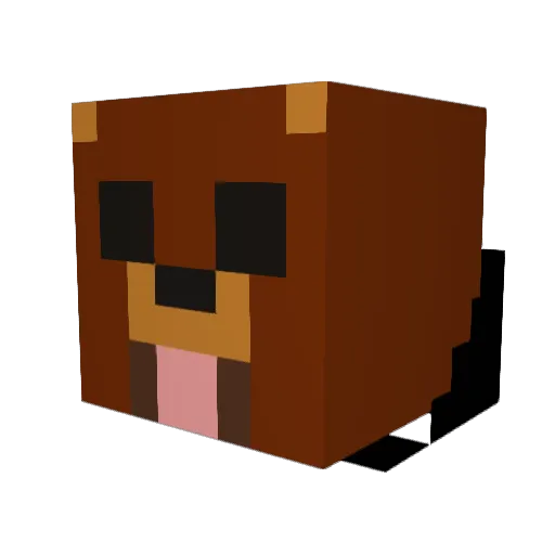 YourHead Minecraft avatar head, 3D render