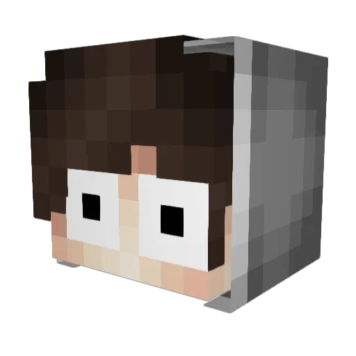 YourHqcking Minecraft avatar head, 3D render