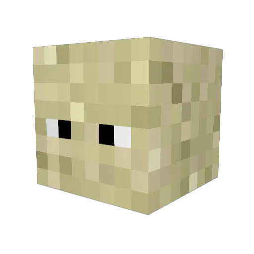 YourHuckleberry Minecraft avatar head, 3D render