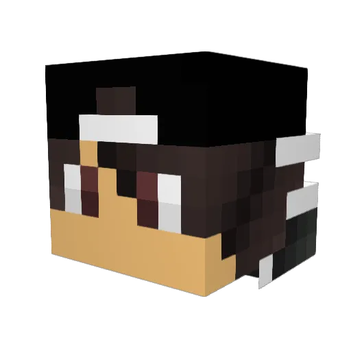 YourJustPvP Minecraft avatar head, 3D render