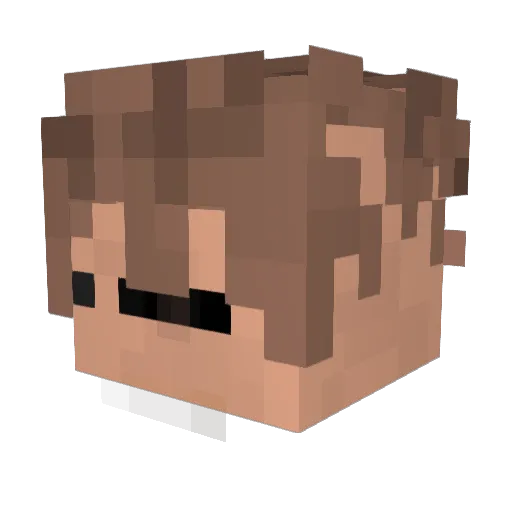 YourLabScientist Minecraft avatar head, 3D render