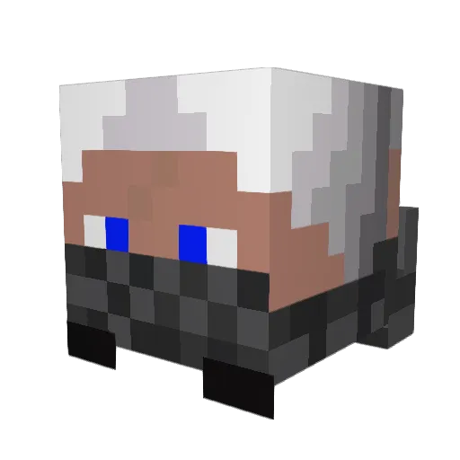 YourMaker32 Minecraft avatar head, 3D render