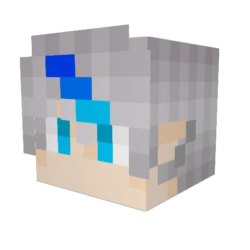 YourMaxii Minecraft avatar head, 3D render