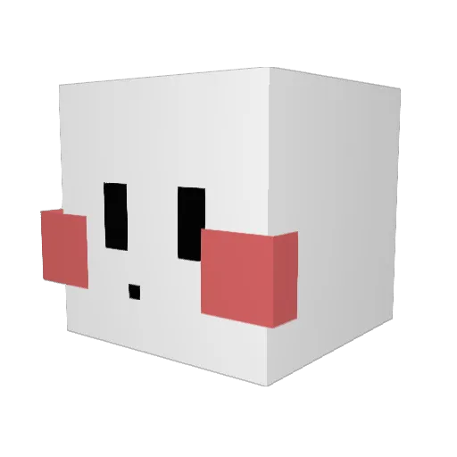 YourMeng Minecraft avatar head, 3D render