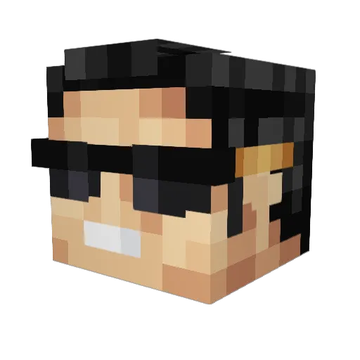 YourMomWentOral Minecraft avatar head, 3D render