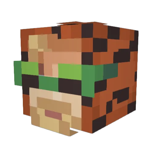 YourMomsPurse Minecraft avatar head, 3D render