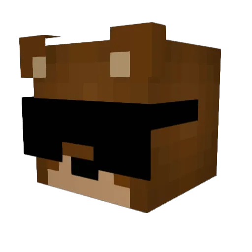 YourMyEat Minecraft avatar head, 3D render