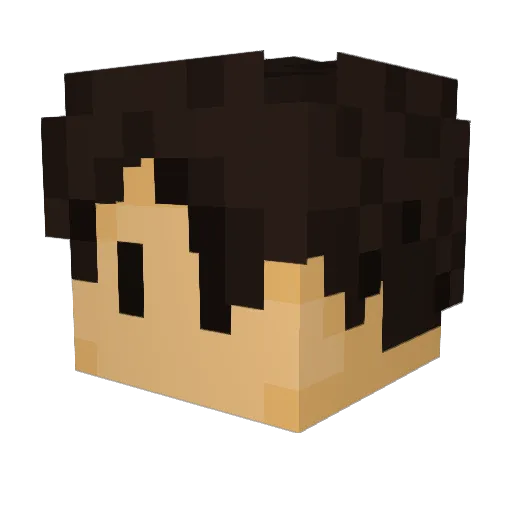 YourPalSteve Minecraft avatar head, 3D render