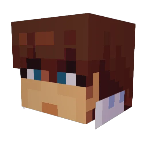 YourPlague Minecraft avatar head, 3D render