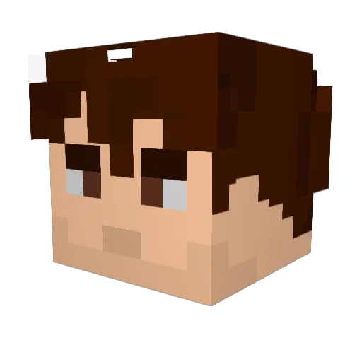 YourSinsIntoMe Minecraft avatar head, 3D render