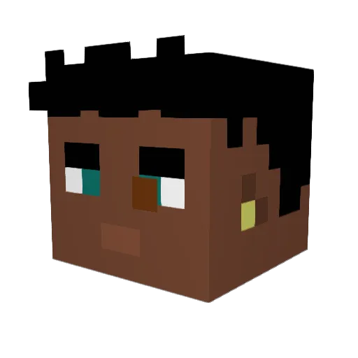 YourTeammate Minecraft avatar head, 3D render