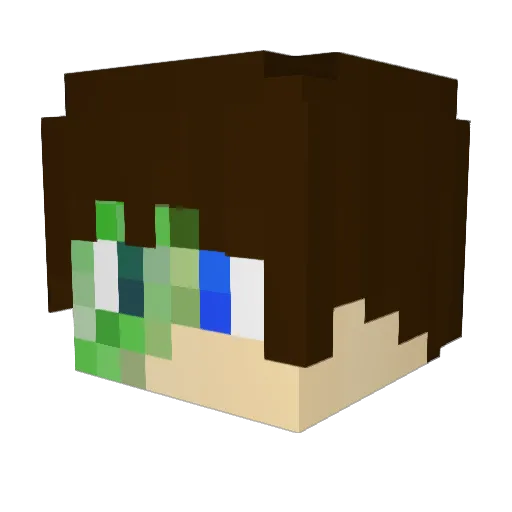 YourTerraAdmin Minecraft avatar head, 3D render