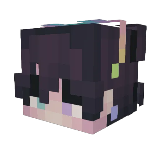 YourWetSocks Minecraft avatar head, 3D render