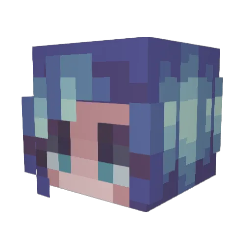 YourWife7 Minecraft avatar head, 3D render