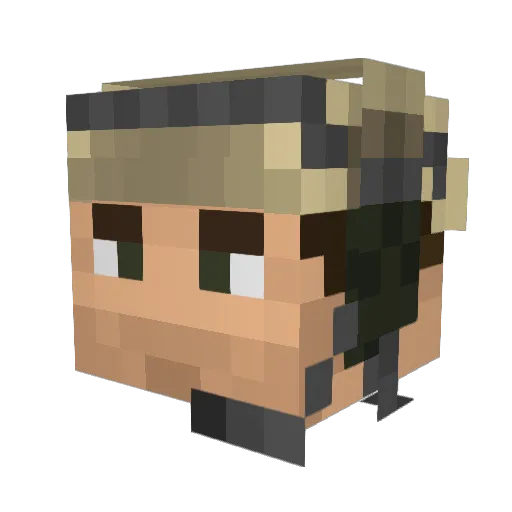 Your_Bro Minecraft avatar head, 3D render