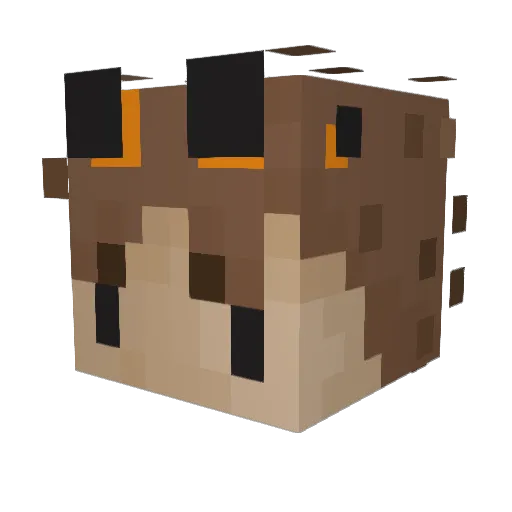 Your_Captain Minecraft avatar head, 3D render