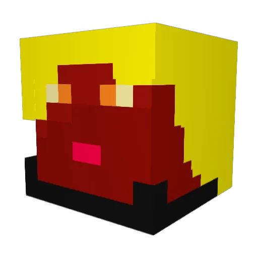 Your_Fal4a Minecraft avatar head, 3D render