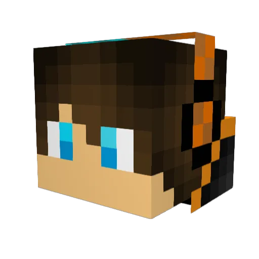 Your_Local_Hero Minecraft avatar head, 3D render