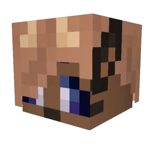 Your_Local_Shark Minecraft avatar head, 3D render