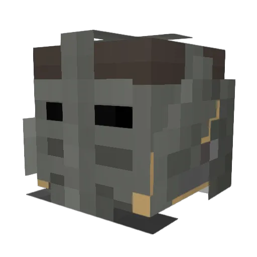 Your_Philosophe Minecraft avatar head, 3D render