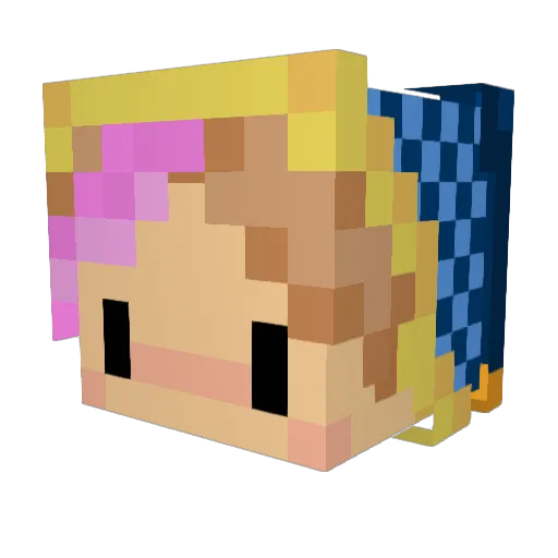 Your_goddees Minecraft avatar head, 3D render