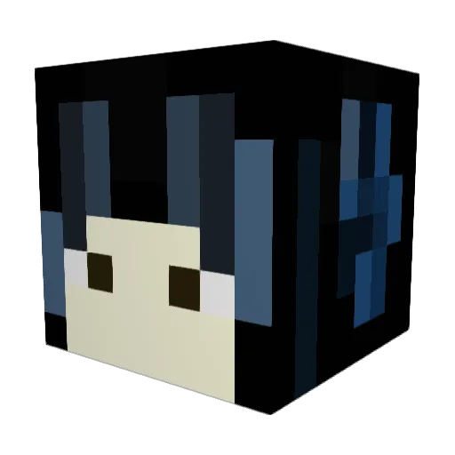 Your_local_3 Minecraft avatar head, 3D render