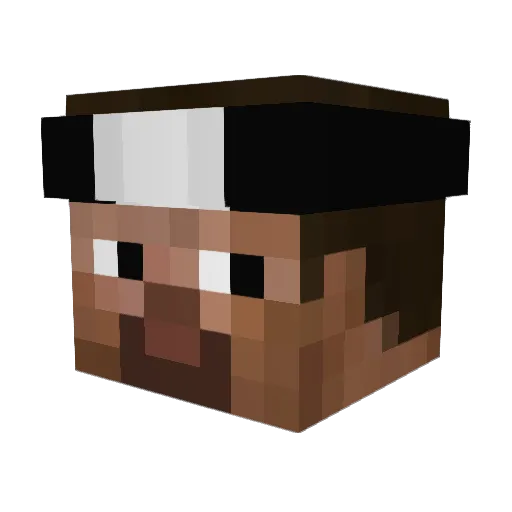 YoureAllBad Minecraft avatar head, 3D render