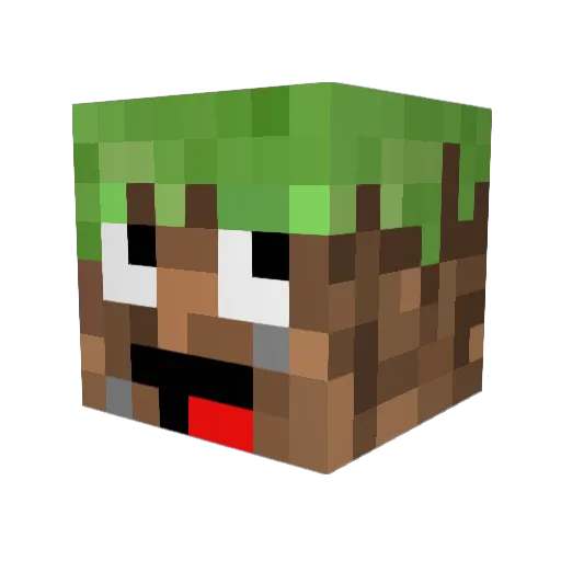 YoureBack Minecraft avatar head, 3D render