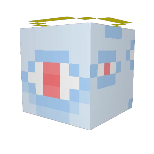 YoursTrule Minecraft avatar head, 3D render