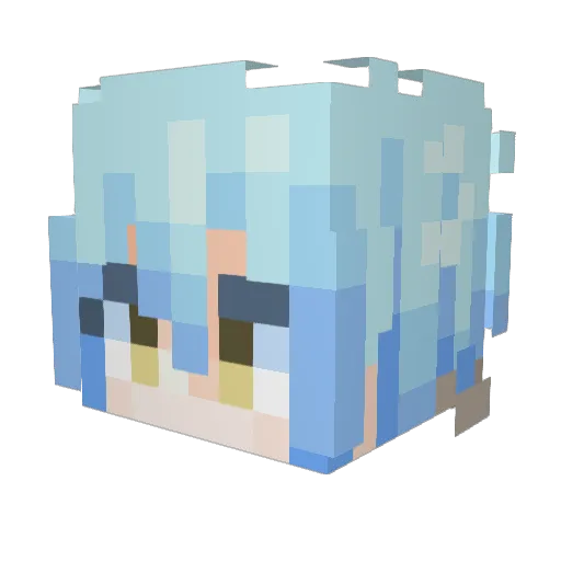 Yourself_bobo Minecraft avatar head, 3D render