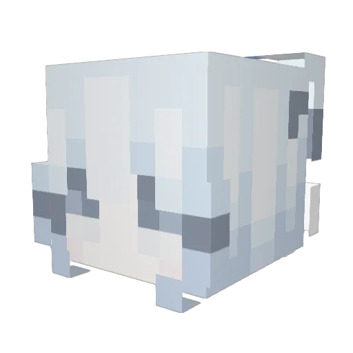 Yousiuka Minecraft avatar head, 3D render